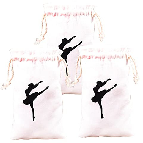 WHAMVOX 3stücke Ballett Schuhbeutel Mit Kordelzug Verschleißfeste Und Kratzfeste Tasche Für Ballettschuhe Praktische Tragetasche Aus Canvas Für Tanzschuhe