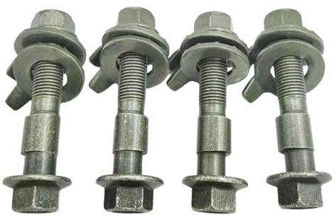 Pernos de inclinación para rueda y tornillo de alineación de coche | 4x pernos de camber para rueda, kit ajustable