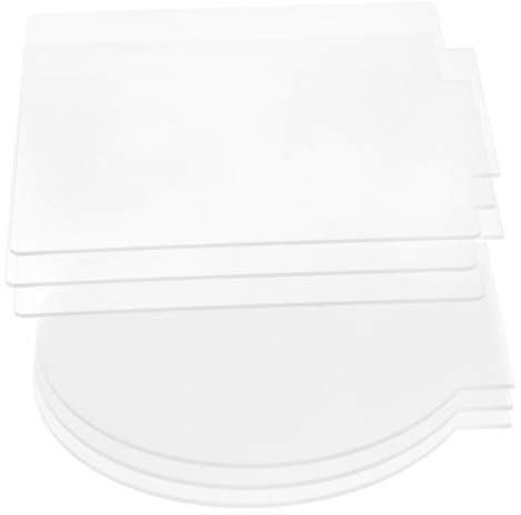 HOMSFOU 6piezas Placas De Luz Led Metacrilato Transparente Láminas De Base Para Bricolaje Resistentes y
