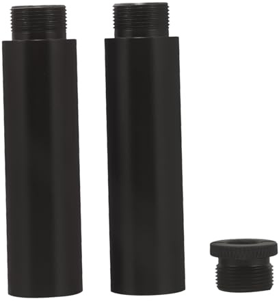 ERINGOGO Kit Estensione per Stativo Microfono in Metallo Nero Adattatore per Microfono Funzione Stabile e Montaggio Semplificato per Registrazione e Canto