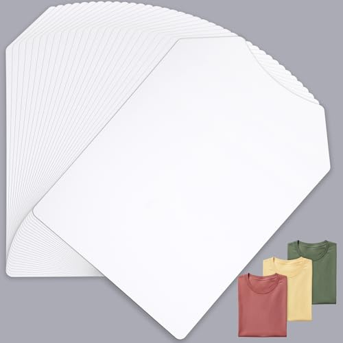 Svaldo Karton Hemdeinlagen Faltbrett, 25 Stück 35cm X 25.5cm Hemdeinlagen aus Pappe, Anti-Falten, für T-shirts Verpackung und DIY (300 g/㎡)