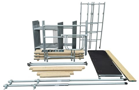 Toptower Classic DIY Galvanised Scaffold Tower 7.2m Working Height 4 x 2'6 Base Size - Full Kit