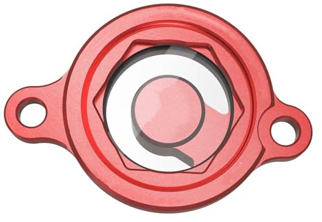 Cubierta de Cadena Tapa Transparente para Filtro de Aceite de Motor Compatible con Honda CRF250R, CRF250RX, CRF450R, CRF450RWE, CRF450X, CRF450RX.