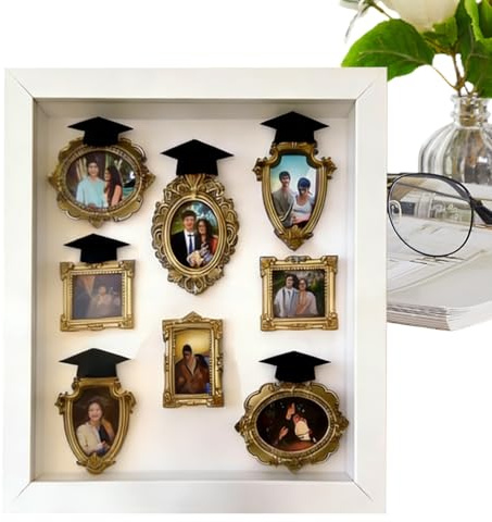 Marco de fotos de museo | Siluetas antiguas Maletín de artesanía - Marco de fotos de autoconstrucción | para graduaciones, Navidad, cumpleaños, bodas, parejas, familias, niños y amigos