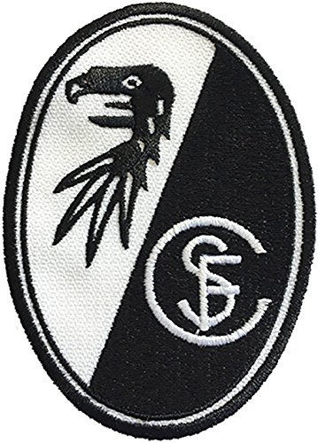 Flaggenfritze Aufnäher SC Freiburg - 7 x 8 cm + gratis Aufkleber