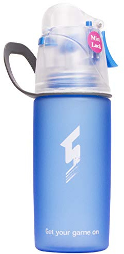 Qshare Misting Drinking Water Bottle, Spray Mist Sports Bottle for Outdoor Sport Hydration and Cooling Down, FDA Approved BPA-Free Misting Water Cup with Unique Mist Lock Design