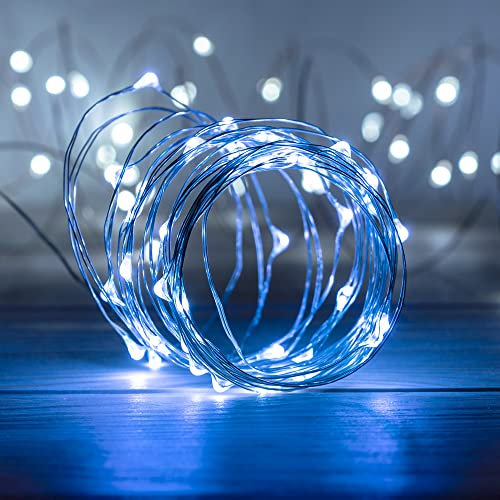 SKYLANTERN Guirlande Led Argent 4M - Guirlande Lumineuse Led 40 Leds - Guirlande Leds pour deco chambre, déco de Noël, ambiance poétique et romantique