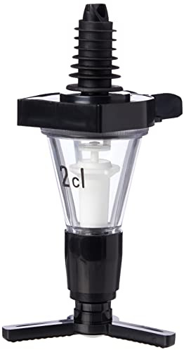 ECO - Portionierer - 2,0 cl. = 20 ml. für 0,7 - 1,0 lt. Flaschen - Kunststoff schwarz