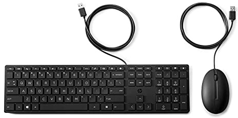 HP 320MK Wired Desktop Mouse and Keyboard Combo (9SR36AA)
