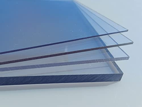 Plaque Polycarbonate UV différentes Tailles, épaisseurs, transparente (0,5-20 mm) (PC transparente 4 mm, 1000 x 600 mm)