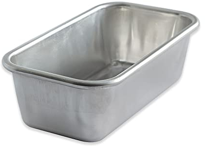 Nordic Ware Naturals - Pagnotta da 0,5 kg, in alluminio naturale, con conducibilità termica superiore, prodotto negli Stati Uniti, colore: argento