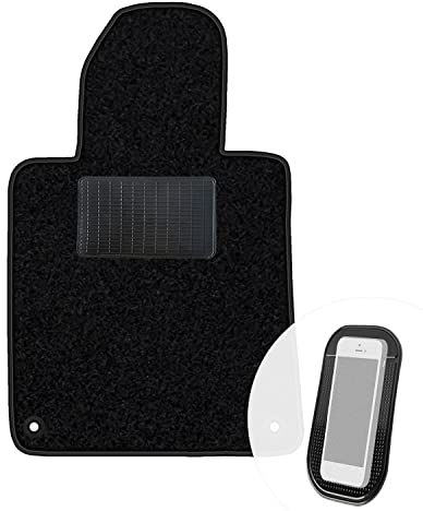 moto-MOLTICO Fahrer Fußmatte Auto Velours Fahrerseite Autoteppiche Schwarz Fahrermatte 1-teilig passend für Peugeot 508 2010-2018