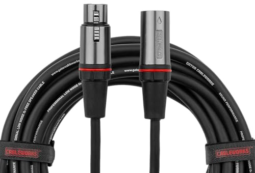 Gator Cableworks GCWH-XLR-30 Headliner Mikrofonkabel 9 m – Stecker – robust & flexibel