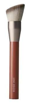 Rose Inc Number 3 Foundation Brush - Angled Vegan Brush for Seamless Blending and Natural Finish