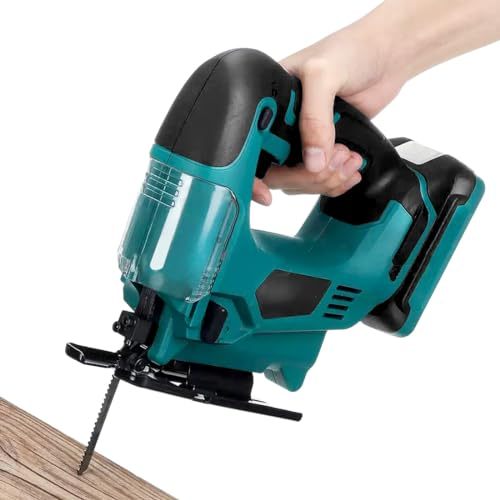 WingFly Seghetto Alternativo a Batteria per Makita 18V, Seghetto Alternativo Elettrico 2900 SPM con 10 Lame, Velocità variabile, Angolo Inclinato 0°-45° per Legno Plastica Metallo