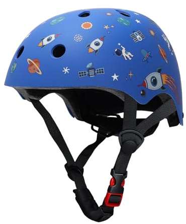 YOOXARMOR Casque Vélo Enfant 3-5-8 Ans Casque pour Filles Garcons Diamètre 50-54CM Casque de vélo réglable pour Scooter Cyclisme Skate Roller Trottinette Skateboard