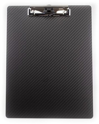 Echtes 3K-Kohlefaser-Klemmbrett, Ultraleicht,Robust und tragbar,1.5 mm Dicke, schwarz, geeignet für Büro, Zuhause, Geschäft und Schule.