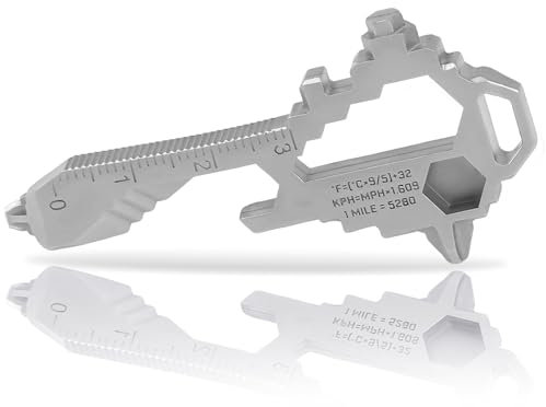 Herda Keychain Multitool – EDC Tool with 17+ Functions Gifts| Small Bottle Opener keychain with Screwdriver,Wrench,and Box Cutter for Travel,Outdoor,Everyday Use Gifts for Men Dad Gifts–TSA Safe