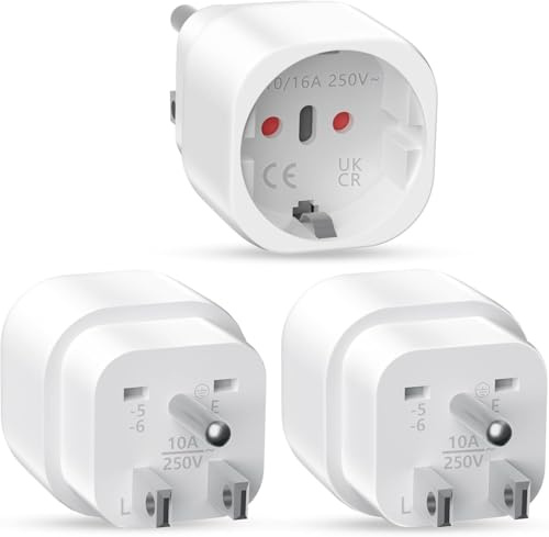 Reiseadapter USA, 3 Stück Reiseadapter USA, Deutschland Stecker USA Adapter Steckdose, Reisestecker EU auf US Deutschland/Europa Stecker Kanada/Mexiko Konverter