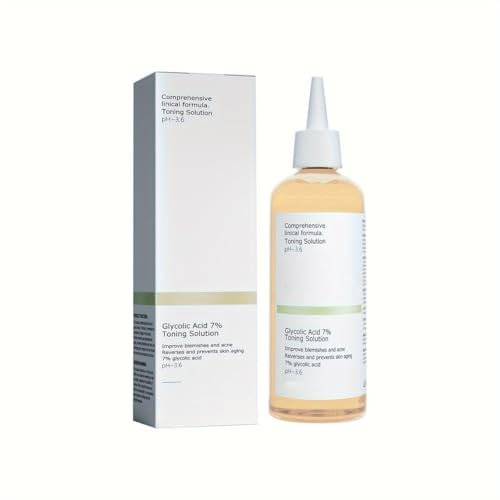 Glycolic Acid 7% Toning Solution,100ml Hydrating Glykolsäure Toner für Peeling | Peeling, Akne bekämpfen | Gesichtswasser für strahlende Haut