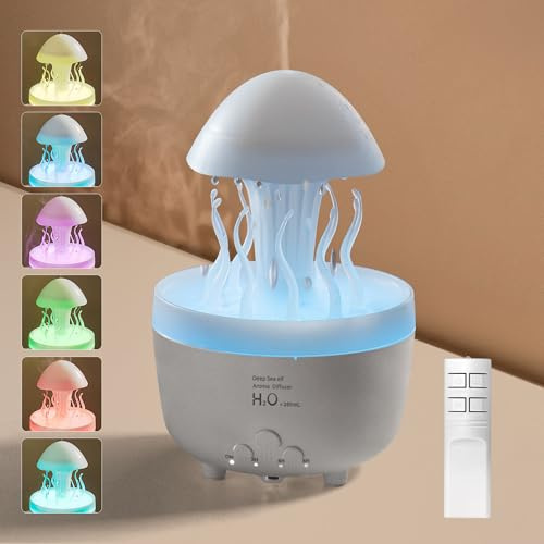 Foyucool Rain Cloud Humidifier, for Home, Yoga and Relaxing, White