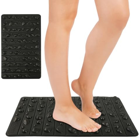 Esterilla de reflexología, alfombrilla de masaje de pies con reflexología, alfombrilla antifatiga para oficina y hogar, antideslizante e impermeable, alfombrilla de cuidado de pies de espuma EVA