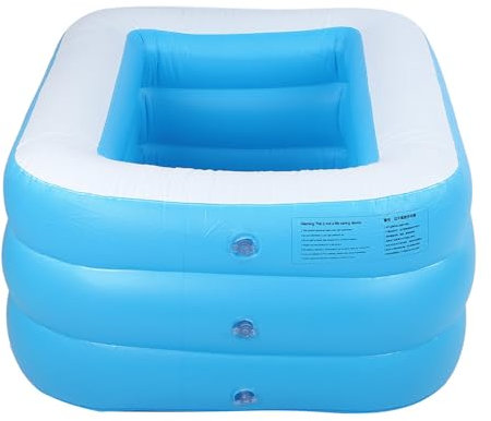 Piscina, Piscina gonfiabile di alta qualità per bambini, Piscine per bambini antigraffio Utilizzare Pagaie Grande vasca quadrata per Inf 2 colori (blue)