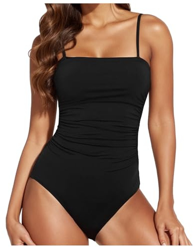 Maillot De Bain Ventre Plat Tankini Maillots Gainant Maillot'de Femme Une Pièce Transbronzant Grande Taille 52 54 56 Enceinte 1 Grossesse Bronzant Tankinis Robe Push Up Rembourré Ronde