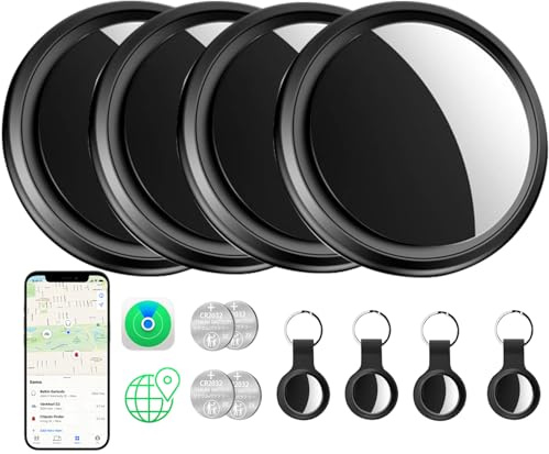 Air Tracker 4-pack Smart Tracker Bluetooth Object Finder fungerar med Apple-sökning (endast iOS, Android fungerar inte) IP67 vattentät spårare för nyckel/bagage/plånbok