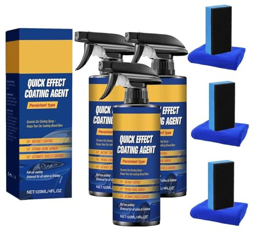 Limlex Beschichtungsspray, Sopami Spray Autolackspray für Glanz und Schutz, Sopami Quick Effect Coating Agent, Schnellwirkungs Beschichtungsmittel,Autos Kratzer Entferner,Wasserfestes,öLfestes (3PC)