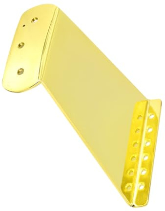 CORHAD 6 Saiten Saitiger Jazzgitarre Tailpiece aus Metall Eleganter Saitenhalter Einfache Montage Kompatibel als Ersatzteil für Elektrische Gitarren und Resonator-gitarren Präzise