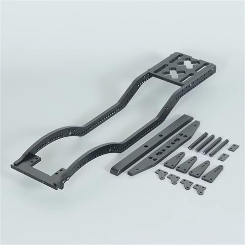 RC Crawlers Components For Axial For SCX10 D90 TF2 B5 1/10 Metal Chassis Set Rails Frame Shock Towers Leaf Springs Mounting Holes Accessories RC Crawler Upgrade Car Parts