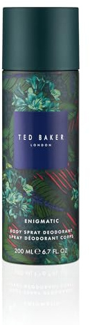 Ted Baker Fusion Enigmatic Body Spray, Citrus Spicy Woody, 200ml | With Sandalwood and Amber, Odour Protection and Long Lasting Freshness, Vegan