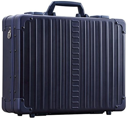 Aleon Premium-Aluminium-Aktentasche für Herren, 43,2 cm (17 Zoll), stoßfeste Hartschalen-Laptop-Tasche mit zwei TSA-Schlüsselschlössern, Metall-Tragetasche für Reisen, Aufbewahrung und