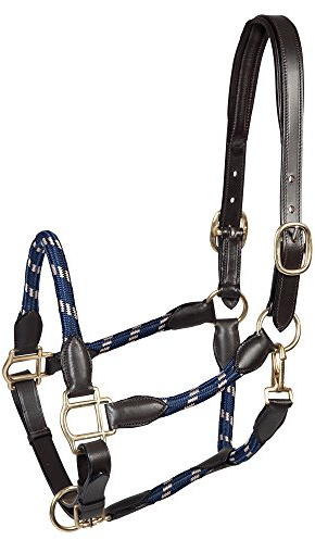 PFIFF 102551 Lederhalfter 'Lina', blau-beige Full
