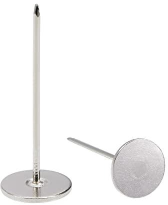 sourcing map 20Stk.Polsternagel 18mmx50mm Flachkopf Möbelnägel Silber