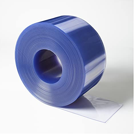 PVC Door Strip/Strip Curtain 10m Length - 200mm x 2mm Phthalate Free PVC Material - Warehouse Coldroom Chiller Butcher