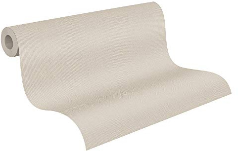 A.S. Création Vliestapete New Elegance Deutschland tapeziert Unitapete einfarbig 10,05 m x 0,53 m beige creme 375502 37550-2