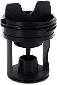 DL-pro Flusensiebeinsatz kompatibel mit Gorenje 279538 249808 Flusensieb Siebeinsatz 79x59mm Kunststoff schwarz für Waschmaschine