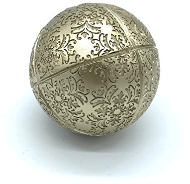 Formano Deko Kugel Barockstil 12 cm (Gold)
