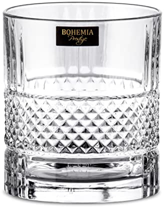 BOHEMIA CRISTAL EN VERRE ÉLÉGANTE POUR WHISKY 340ML