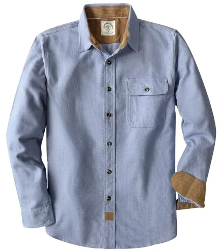 Dubinik® 6 oz Chemise Flanelle Homme Douce Rétro Manches Longues À Carreaux Casual Chaude Regular Fit