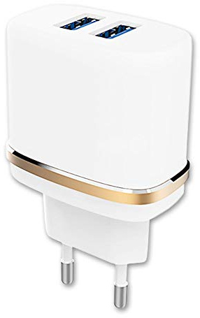 PH26 Chargeur Secteur pour Blackview OSCAL C20 Pro Ultra-Puissant et Rapide 2X USB 5V / 2,1A + 1A en Toute sécurité