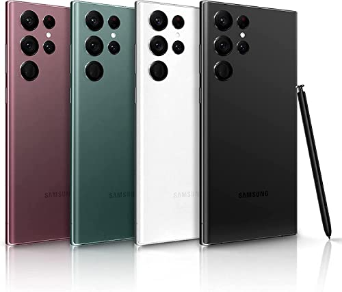 Samsung Galaxy S22 Ultra 5G Mobile Phone 512GB SIM Free Android Smartphone Burgundy