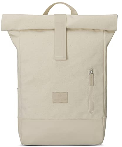 Johnny Urban Rucksack Damen & Herren - Adam Medium - Rolltop Mit Laptopfach für Uni Business Schule - 15L - Baumwoll Canvas - Wasserabweisend