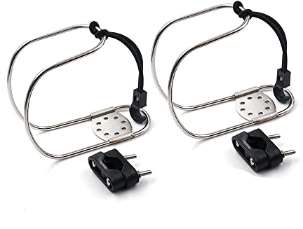 HEZHU Rettungsringhalter 2Stücke Hufeisenhalter Edelstahl Rettungsring Boje Ringhalter Für Marine Boot Schiff