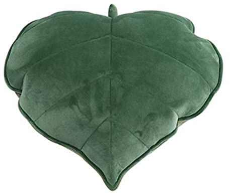 YILANLAN Almohada Hoja Divertida de Felpa para Suelo, Cojín Simulación para Oficina, Sofá y Coche - Decoración Sencilla de Habitación (50cm*50cm, Green)