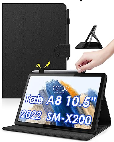 KATUMO Cover per Samsung Galaxy Tab A8 10.5 2022 (SM-X200/ X205), Ultra Sottile Smart 2-Angoli di visualizzazione Smart Pelle PU Custodia Tablet, Morbido PU Protettivo Indietro