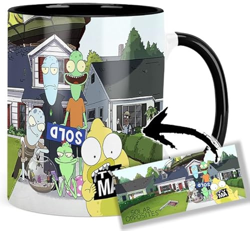 Solar Opposites Tasse Innen & Henkel Schwarz Keramikbecher Mug