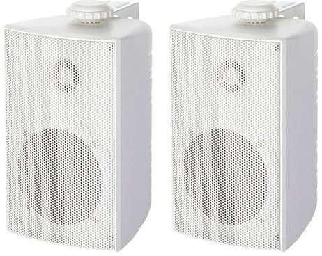 DISCORAMA ® - 2X ALTOPARLANTI DA ESTERNO DIFFUSORI ACUSTICI HIFI, ALTOPARLANTI DA SCAFFALE CASSE AUDIO PASSIVE